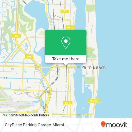 CityPlace Parking Garage map