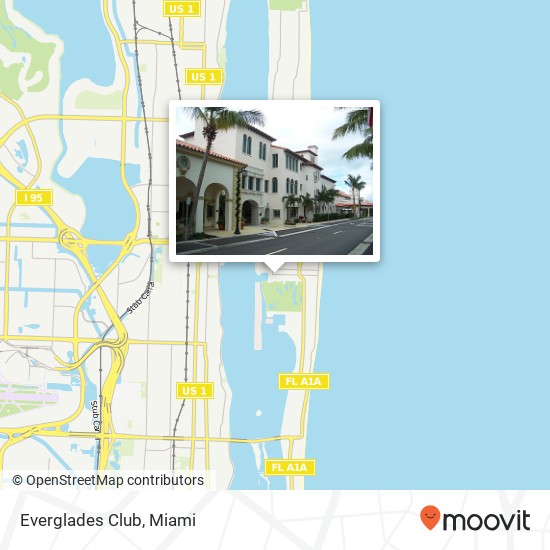 Everglades Club map