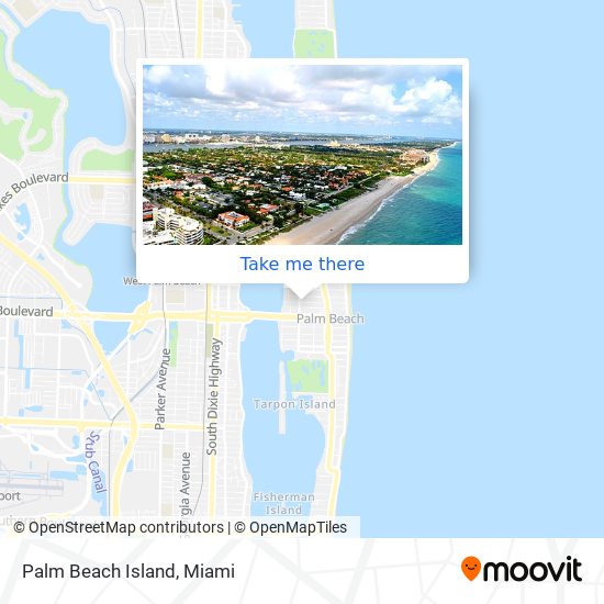 Palm Beach Island map