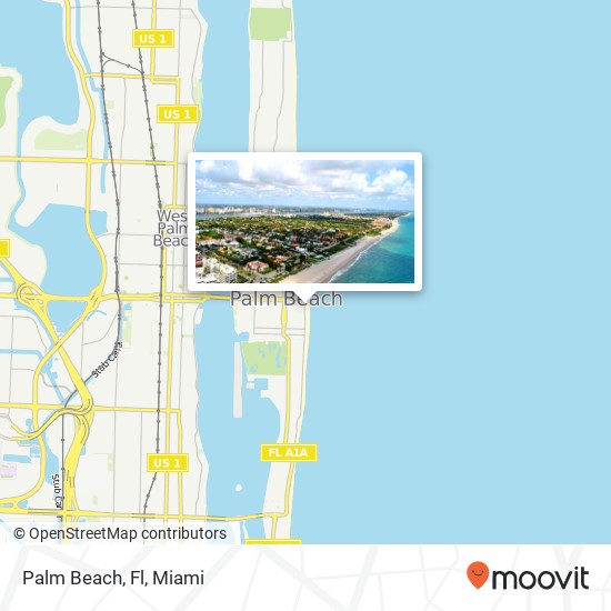 Palm Beach, Fl map
