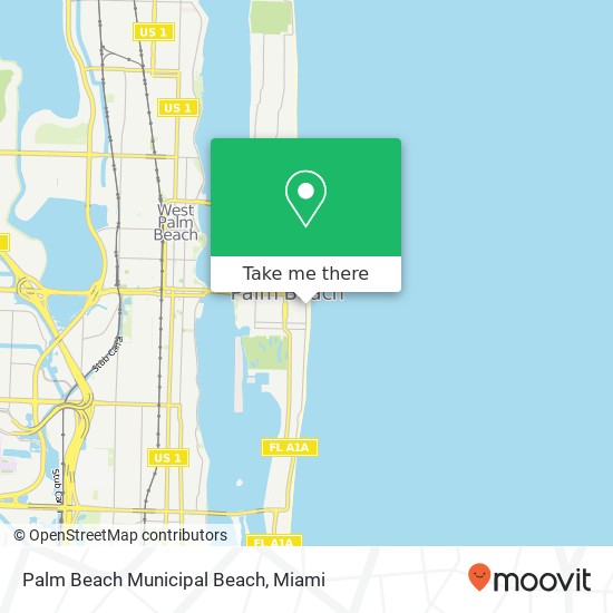 Palm Beach Municipal Beach map