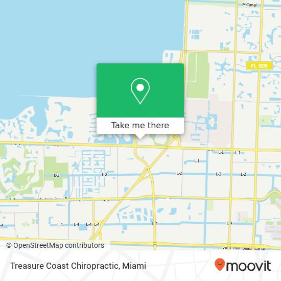 Treasure Coast Chiropractic map