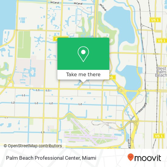 Mapa de Palm Beach Professional Center