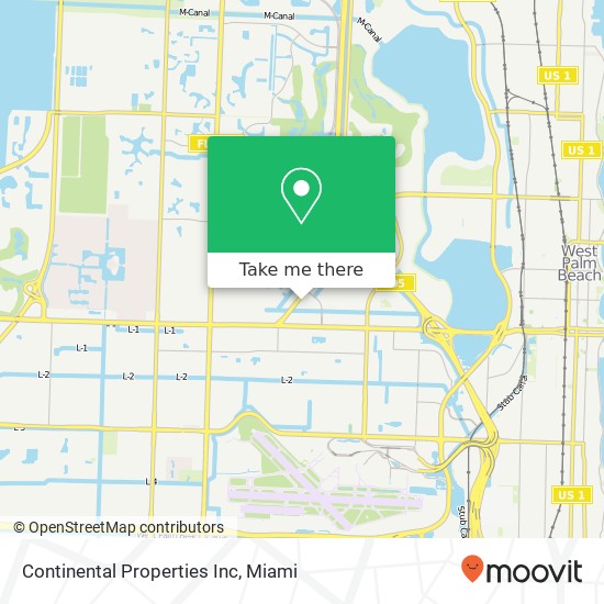 Continental Properties Inc map