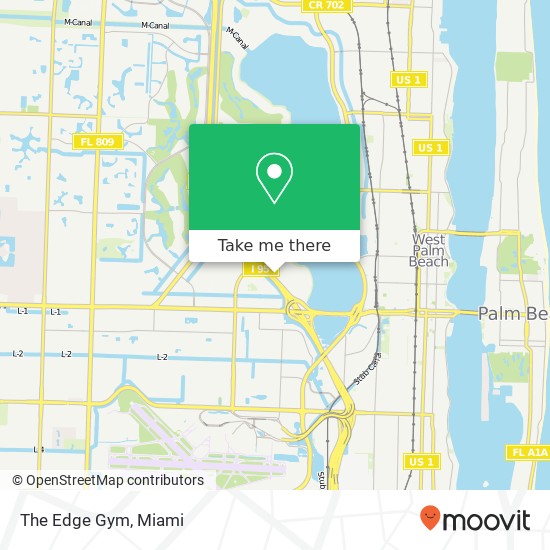 Mapa de The Edge Gym