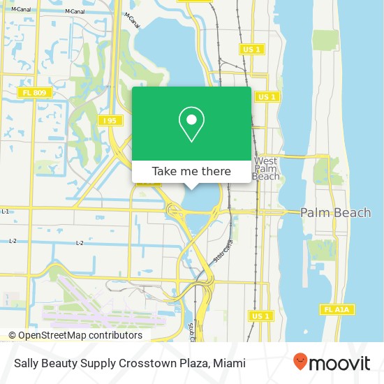 Mapa de Sally Beauty Supply Crosstown Plaza