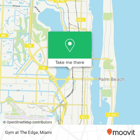 Mapa de Gym at The Edge