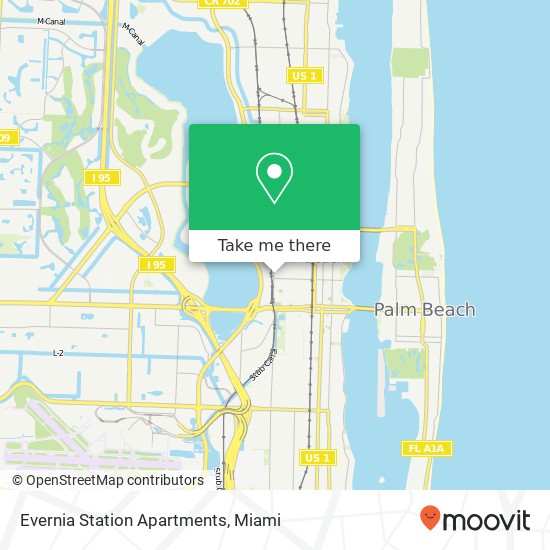 Mapa de Evernia Station Apartments