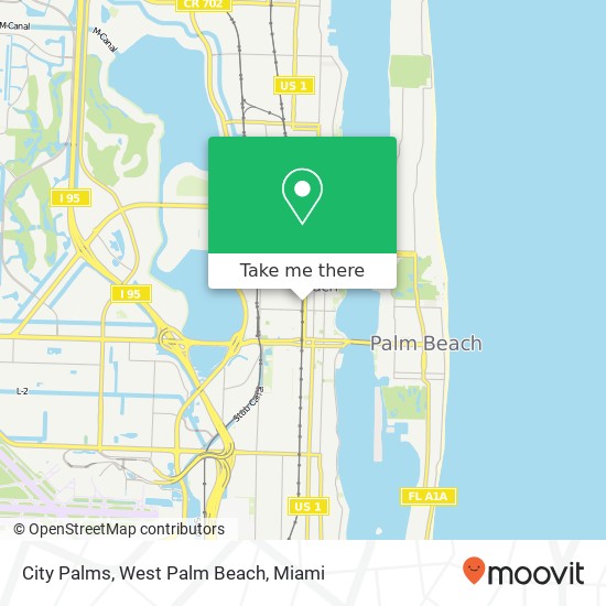 Mapa de City Palms, West Palm Beach