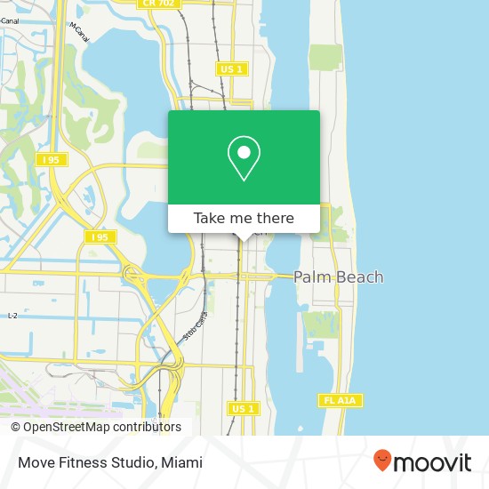 Mapa de Move Fitness Studio