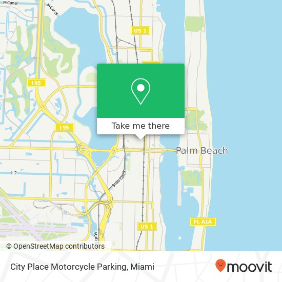 City Place Motorcycle Parking map
