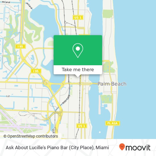 Mapa de Ask About Lucille's Piano Bar (City Place)