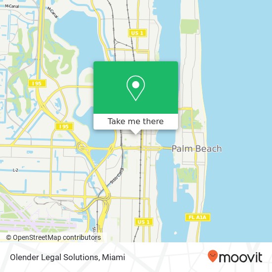 Olender Legal Solutions map