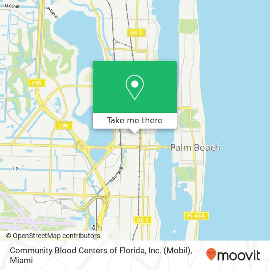 Mapa de Community Blood Centers of Florida, Inc. (Mobil)
