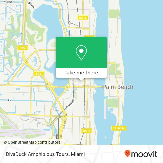 Mapa de DivaDuck Amphibious Tours