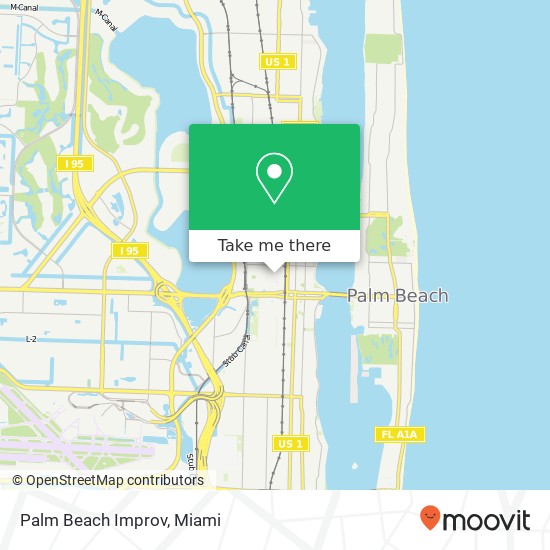Palm Beach Improv map