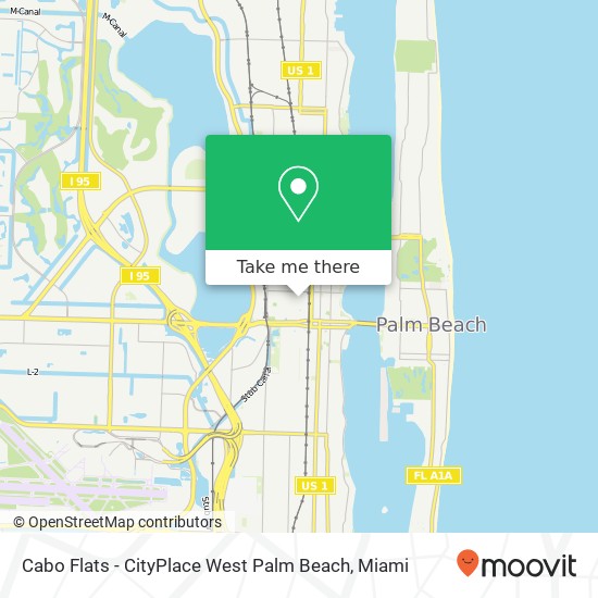 Mapa de Cabo Flats - CityPlace West Palm Beach