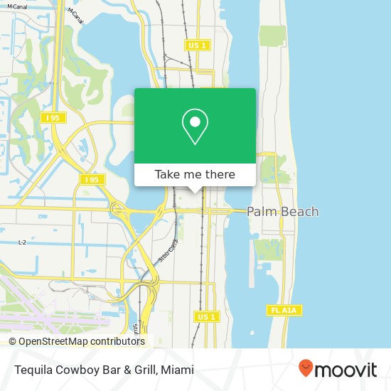 Tequila Cowboy Bar & Grill map