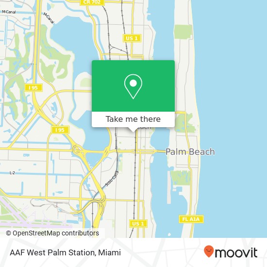 AAF West Palm Station map