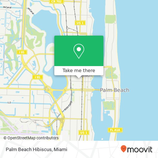 Palm Beach Hibiscus map
