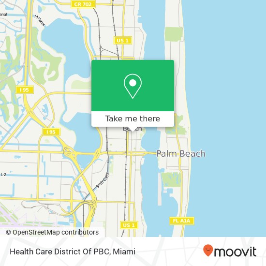 Health Care District Of PBC map