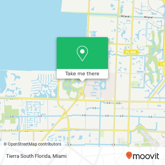 Tierra South Florida map