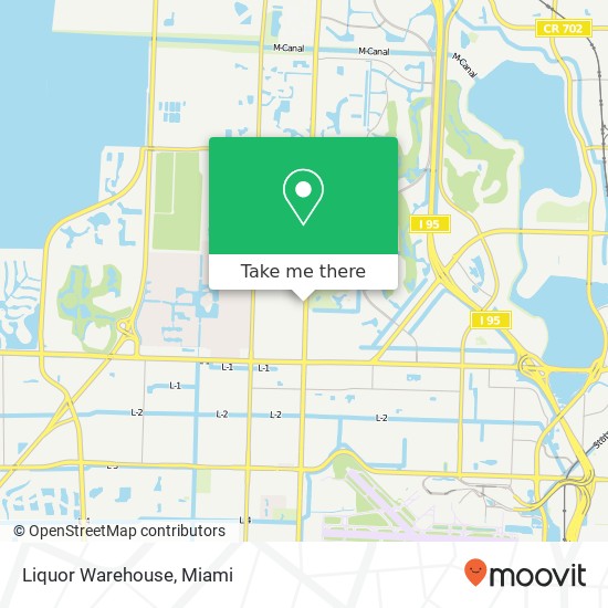 Mapa de Liquor Warehouse