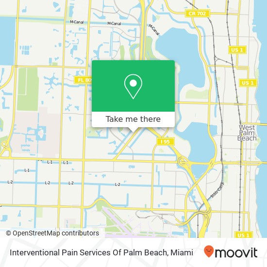 Mapa de Interventional Pain Services Of Palm Beach