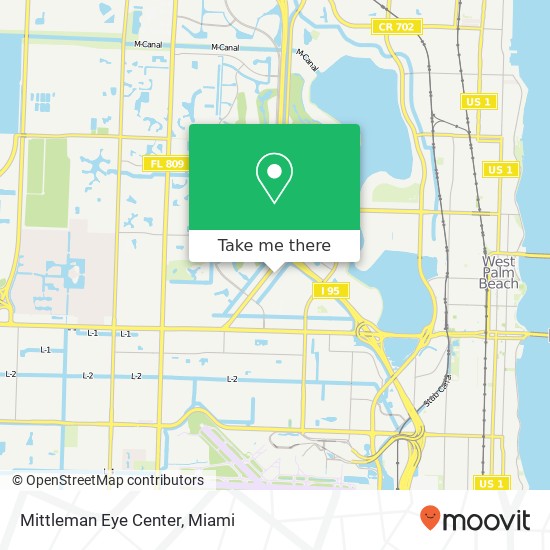 Mittleman Eye Center map