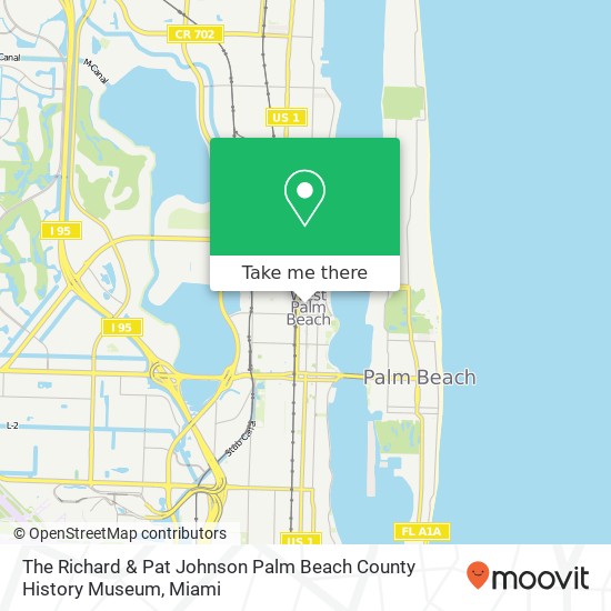 Mapa de The Richard & Pat Johnson Palm Beach County History Museum