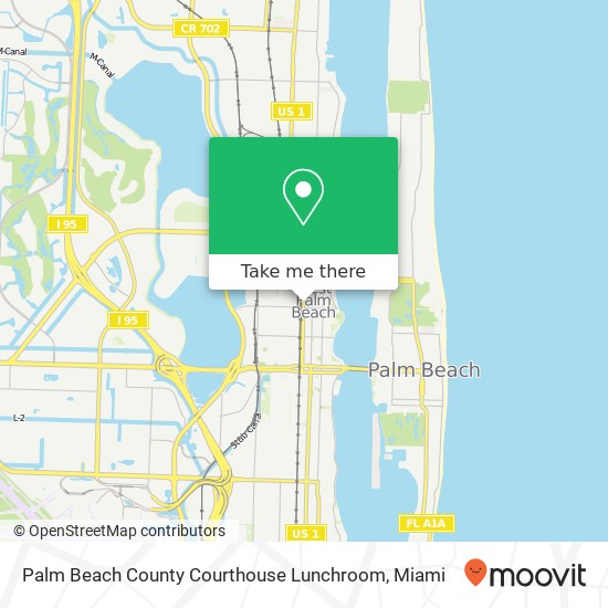 Palm Beach County Courthouse Lunchroom map