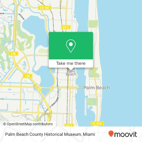 Palm Beach County Historical Museum map
