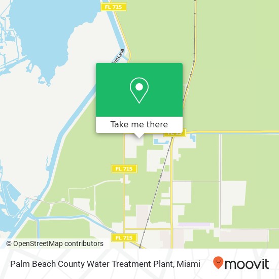 Palm Beach County Water Treatment Plant map