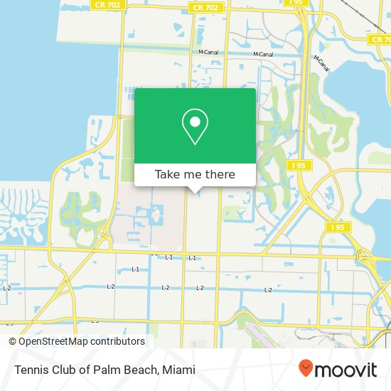 Tennis Club of Palm Beach map