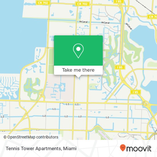 Tennis Tower Apartments map