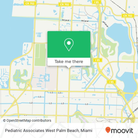 Mapa de Pediatric Associates West Palm Beach