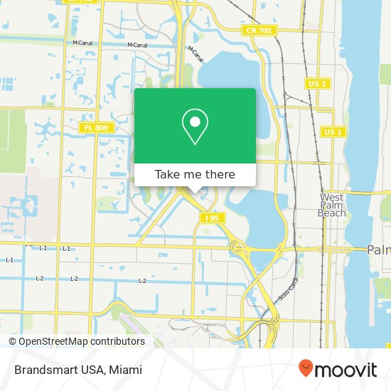 Mapa de Brandsmart USA