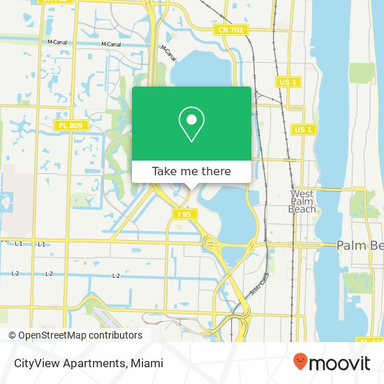 CityView Apartments map