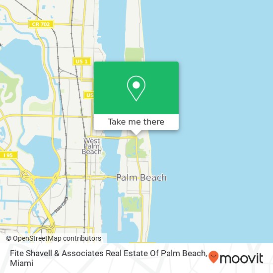 Mapa de Fite Shavell & Associates Real Estate Of Palm Beach