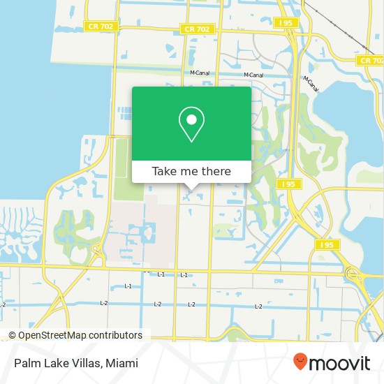 Palm Lake Villas map