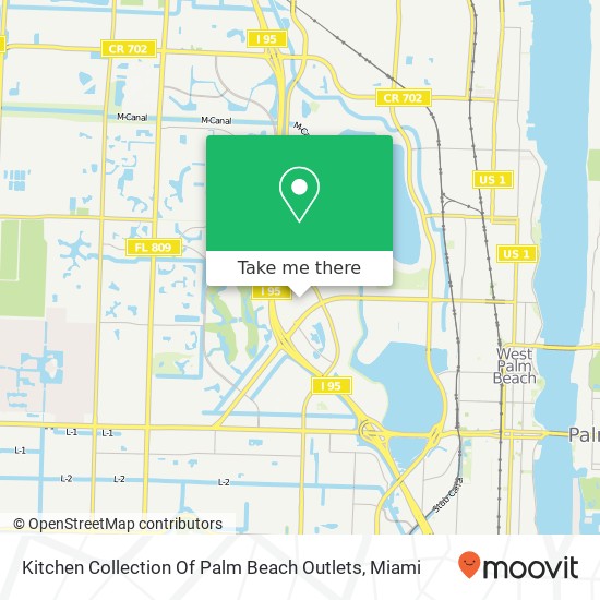 Mapa de Kitchen Collection Of Palm Beach Outlets