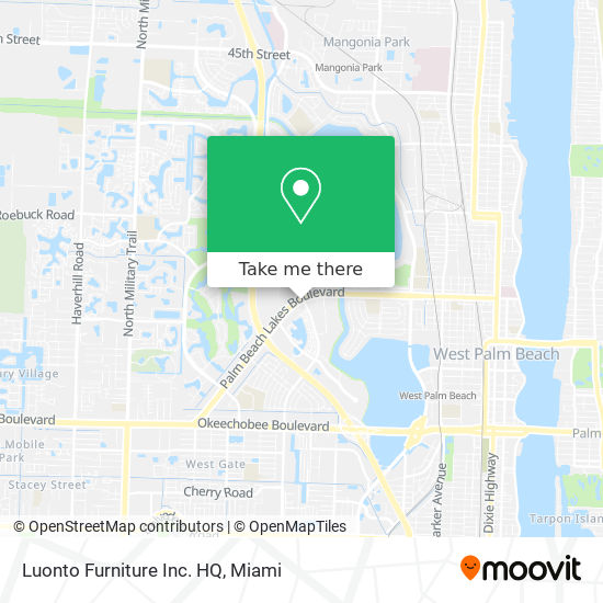 Luonto Furniture Inc. HQ map
