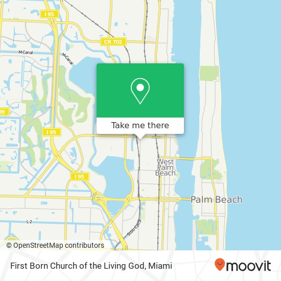 First Born Church of the Living God map