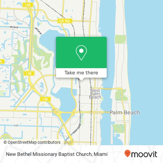 Mapa de New Bethel Missionary Baptist Church