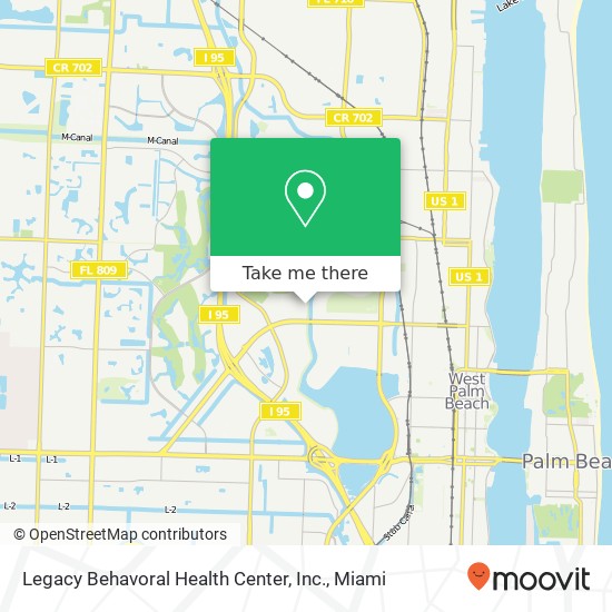 Mapa de Legacy Behavoral Health Center, Inc.