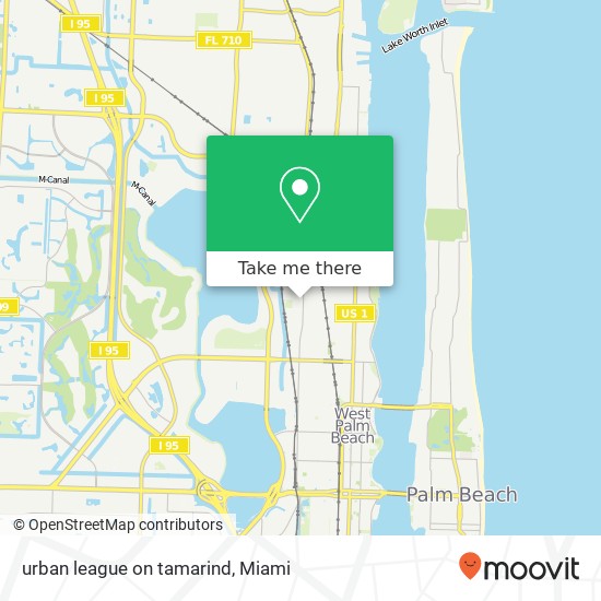 urban league on tamarind map