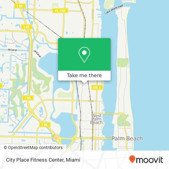 City Place Fitness Center map