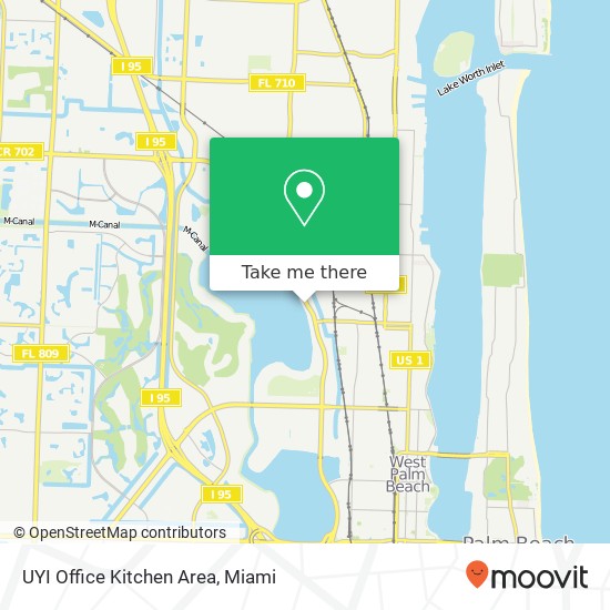UYI Office Kitchen Area map
