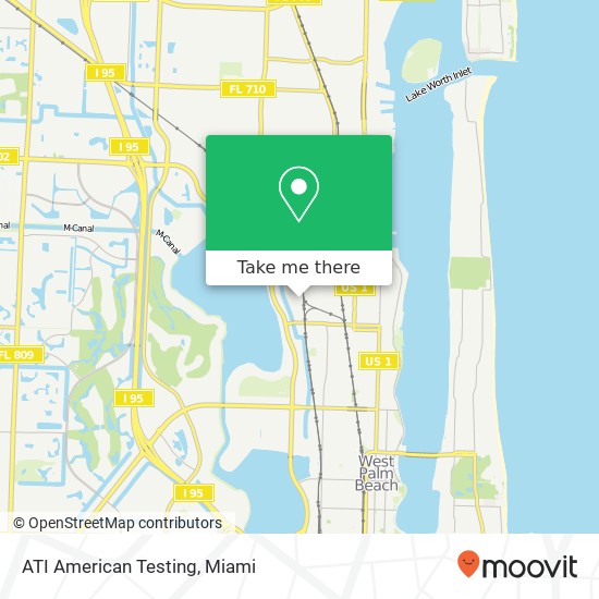 ATI American Testing map