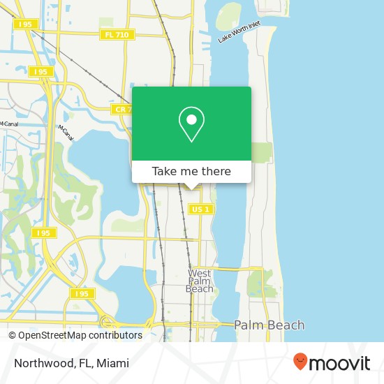 Mapa de Northwood, FL